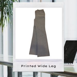 Printed Wide Leg dress pants